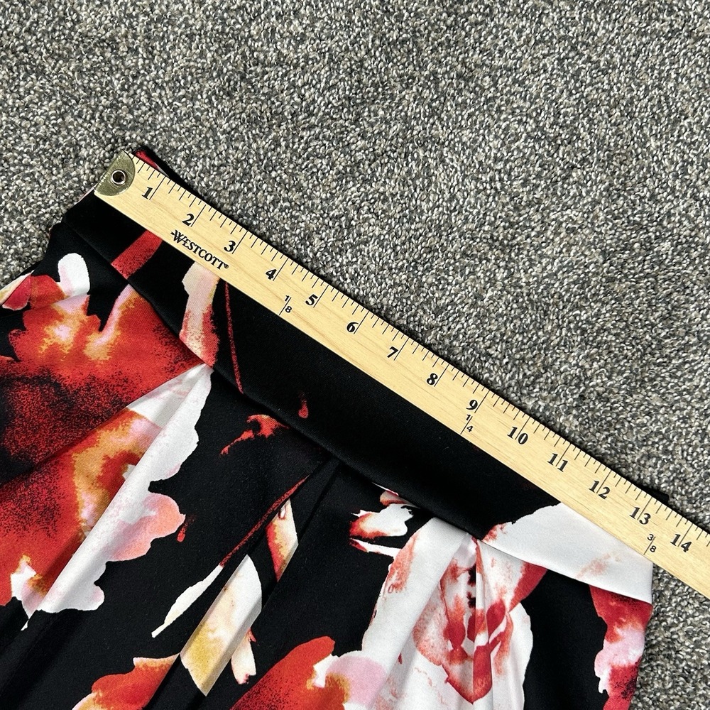 Poetry‎ Floral Print Midi Skirt Women's Medium USA Made Casual Professional Work - Picture 5 of 7